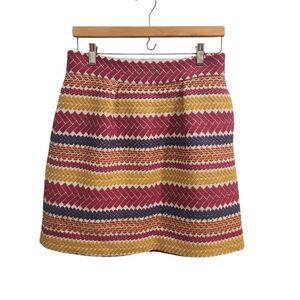 Anthropologie Nomad by Morgan Carper Jacquard Mini Skirt Medium Womens